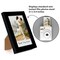 Americanflat 2.1x3.4 Mini Instant Photo Frame - Instax Mini Photo Frame - Polaroid Photo Frame - Shatter Resistant Glass - Hanging Hardware with Easel - Black